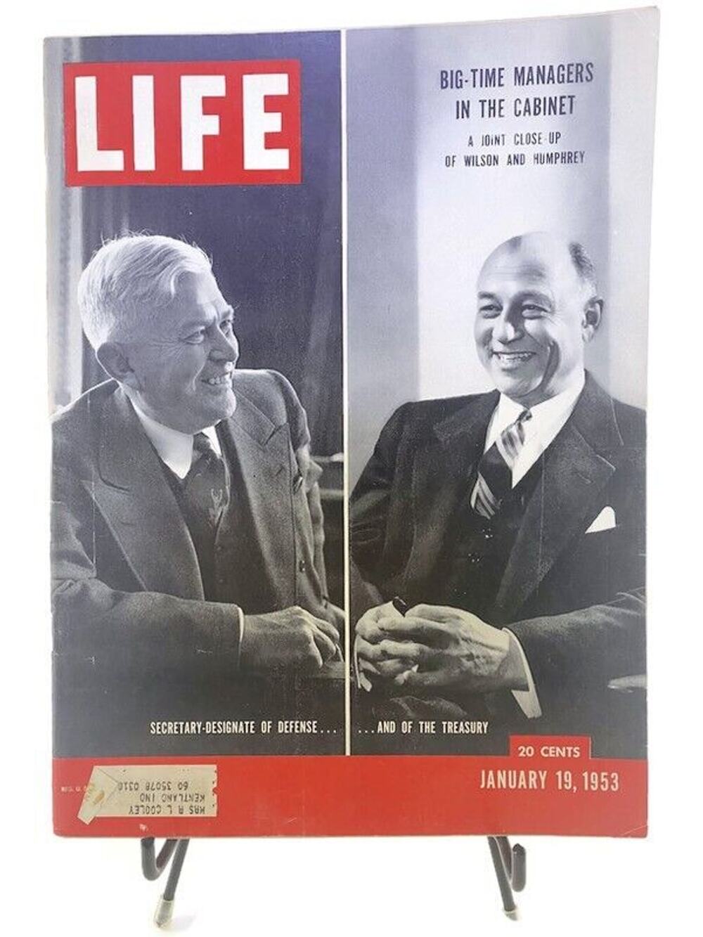 LIFE Magazine January 19 1953 Eisenhower Cabinet Wilson Humphrey Vintage